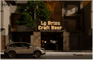 Phối cảnh mặt tiền nhà hàng bia thủ công La Brisa Craft Beer tại Biên Hòa, Đồng Nai